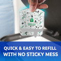 Zevo traps are quick and easy to refill with no sticky mess.