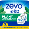 Zevo Plant Flying Insect Trap Refill - 3 Refill Cartridges